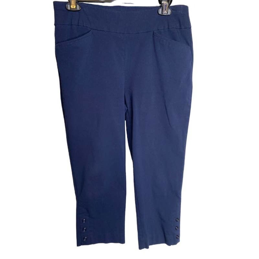 Chico’s‎ Perfect Stretch Navy Blue Pants Ankle Women’s Chico's 0.5